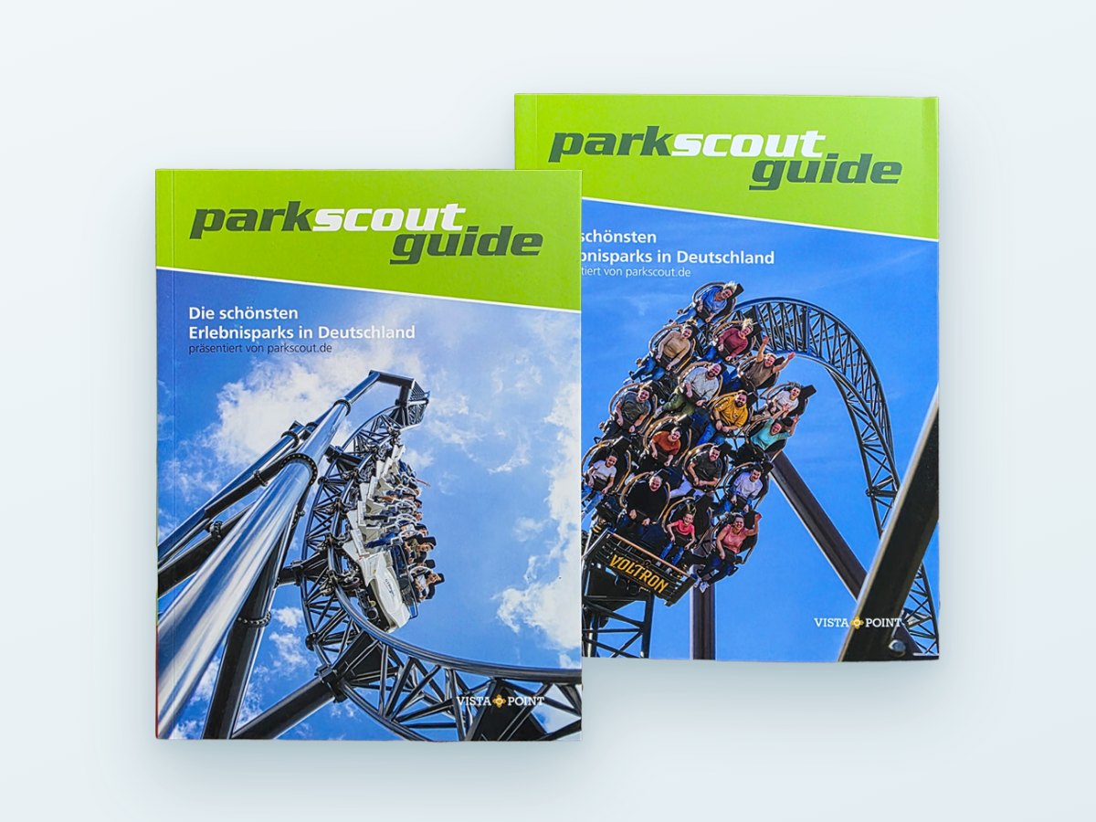 Zwei Ausgaben des Parkscout Guide